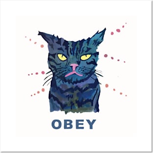 Obey the Cat Posters and Art